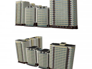 multi-storey sectional house 3D Model