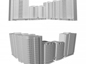 multi-storey sectional house 3D Model