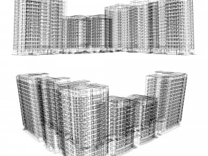 multi-storey sectional house 3D Model