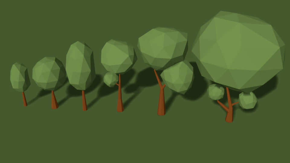 low poly pack nature 3D Model .c4d .max .obj .3ds .fbx .stl .blend 