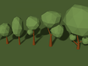 low poly pack nature 3D 모델