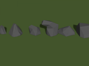 low poly pack nature Modello 3D