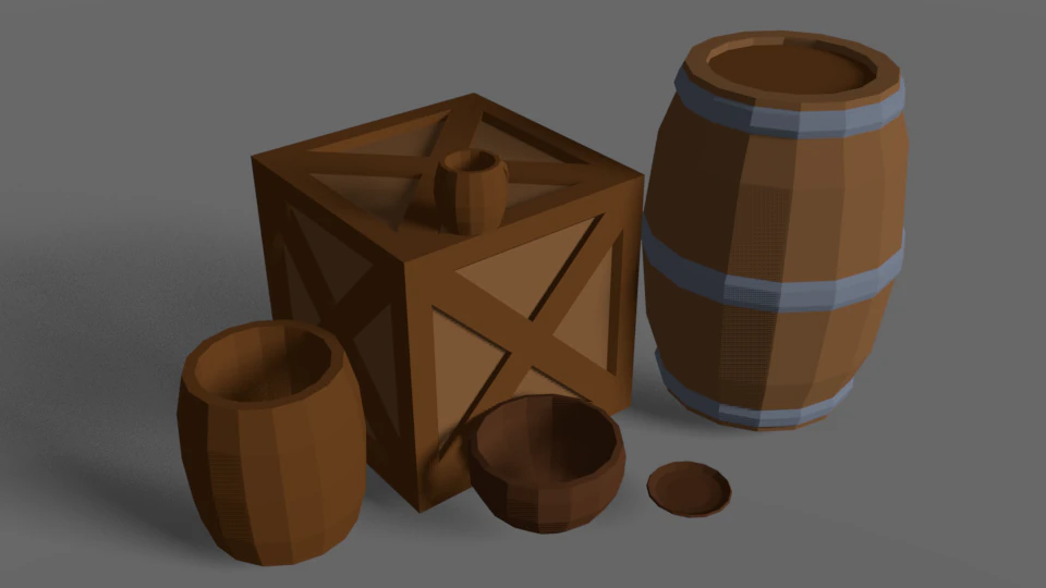 low poly furniture pack 3D Model .c4d .max .obj .3ds .fbx .stl .blend