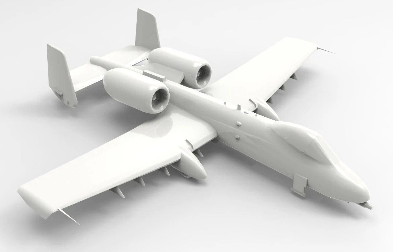 aircraft 01 3D Model .c4d .max .obj .3ds .fbx .stl .blend 
