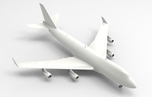 aircraft 02 3D Model .c4d .max .obj .3ds .fbx .stl .blend 