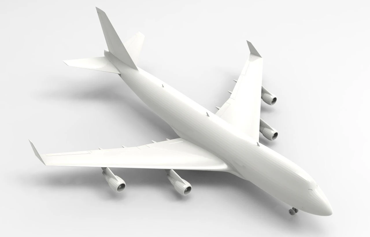 aircraft 02 3D Model .c4d .max .obj .3ds .fbx .stl .blend 