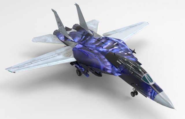 aircraft 03 3D Model .c4d .max .obj .3ds .fbx .stl .blend 