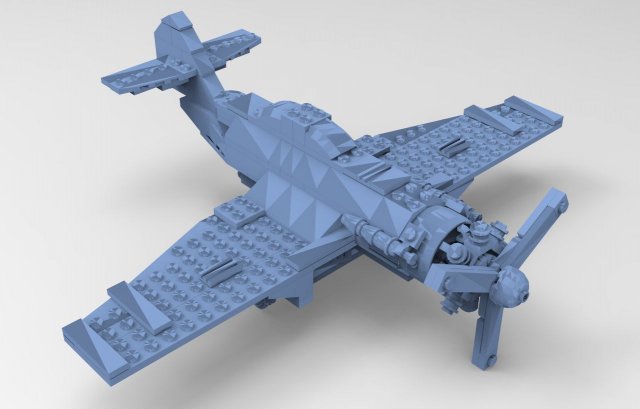 aircraft 05 3D Model .c4d .max .obj .3ds .fbx .stl .blend 