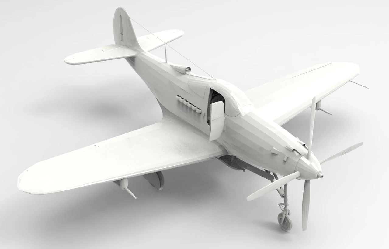 aircraft 06 3D Model .c4d .max .obj .3ds .fbx .stl .blend