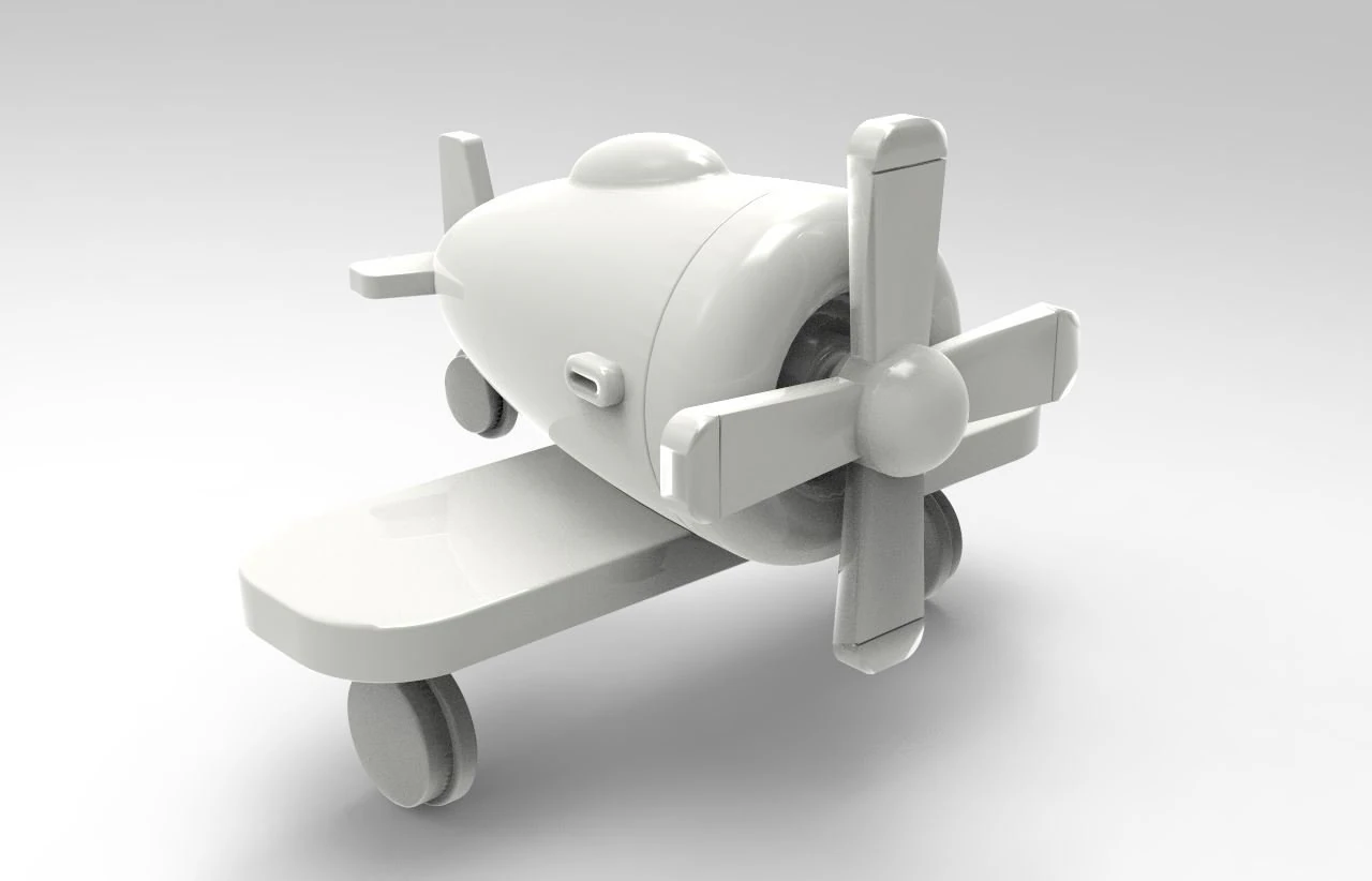 aircraft 08 3D Print Model .c4d .max .obj .3ds .fbx .stl .blend 