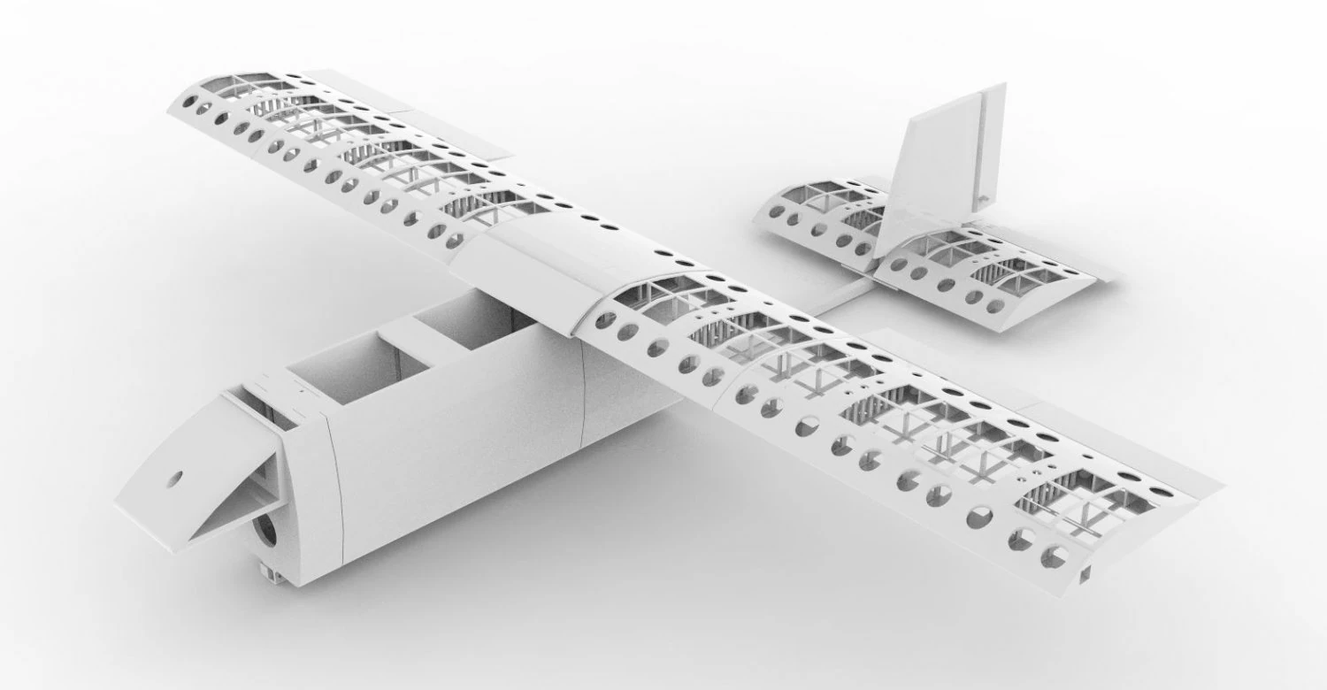 самолет 10 3D Принт Модель .c4d .max .obj .3ds .fbx .stl .blend 