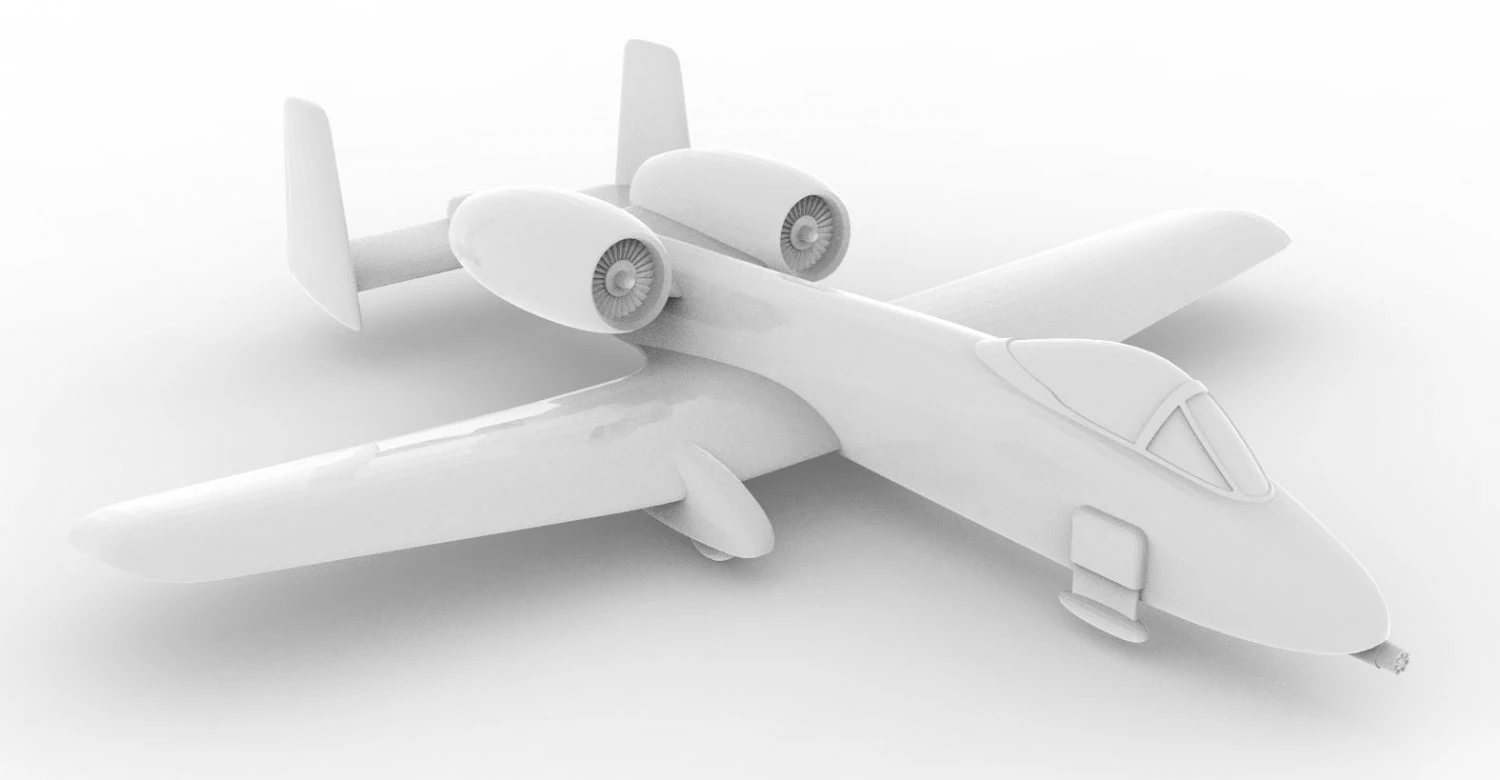 aircraft 12 3D Model .c4d .max .obj .3ds .fbx .stl .blend 