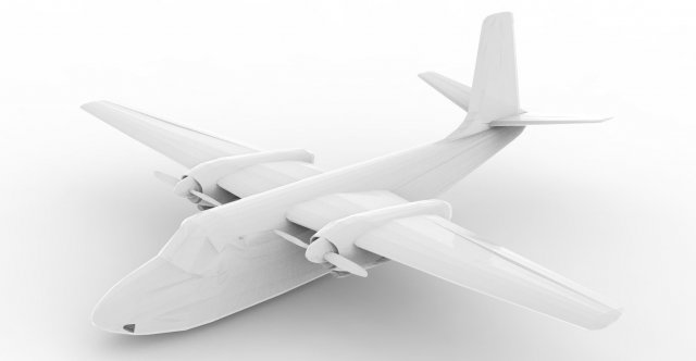 aircraft 13 3D Model .c4d .max .obj .3ds .fbx .stl .blend 