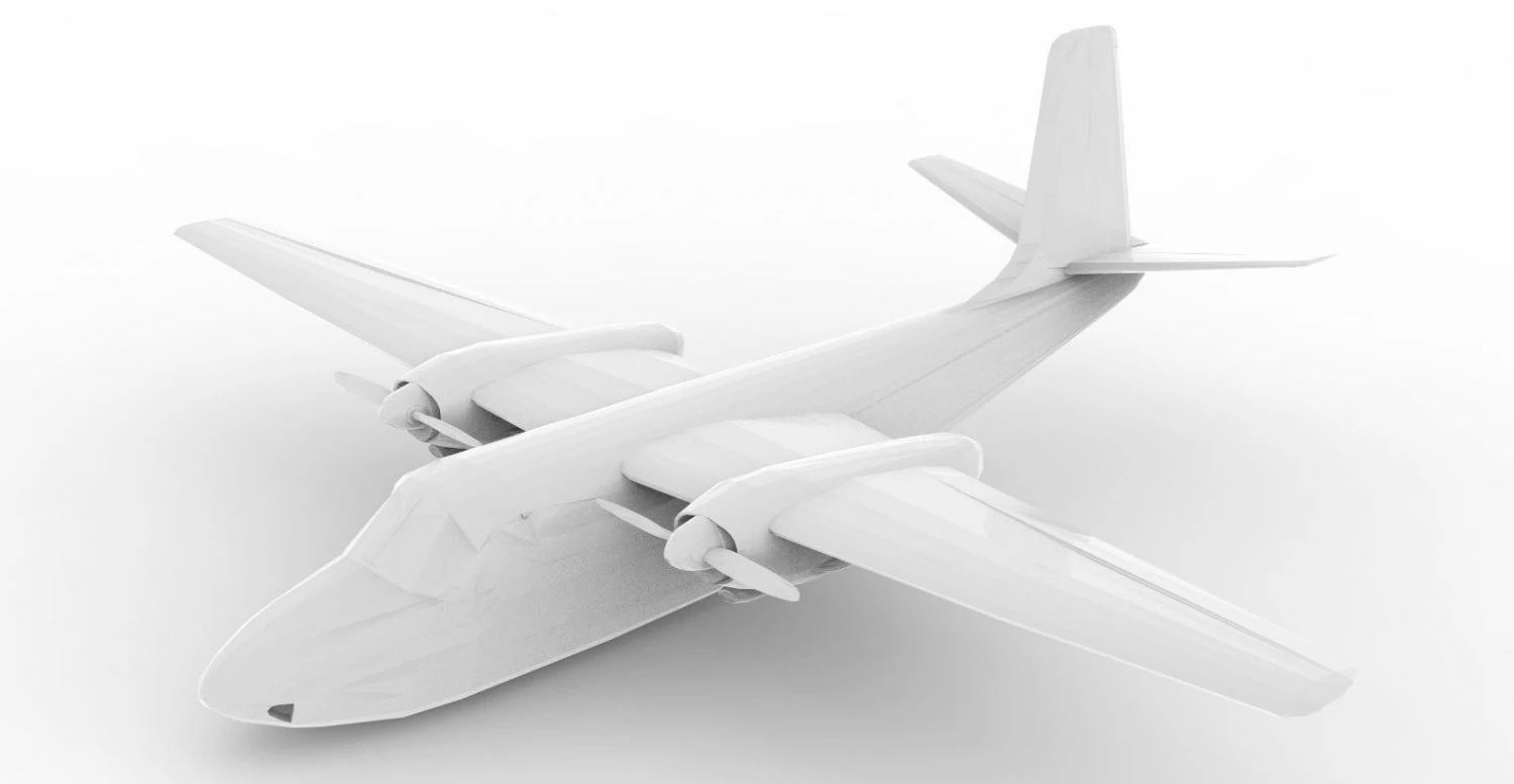 aircraft 13 3D Model .c4d .max .obj .3ds .fbx .stl .blend 