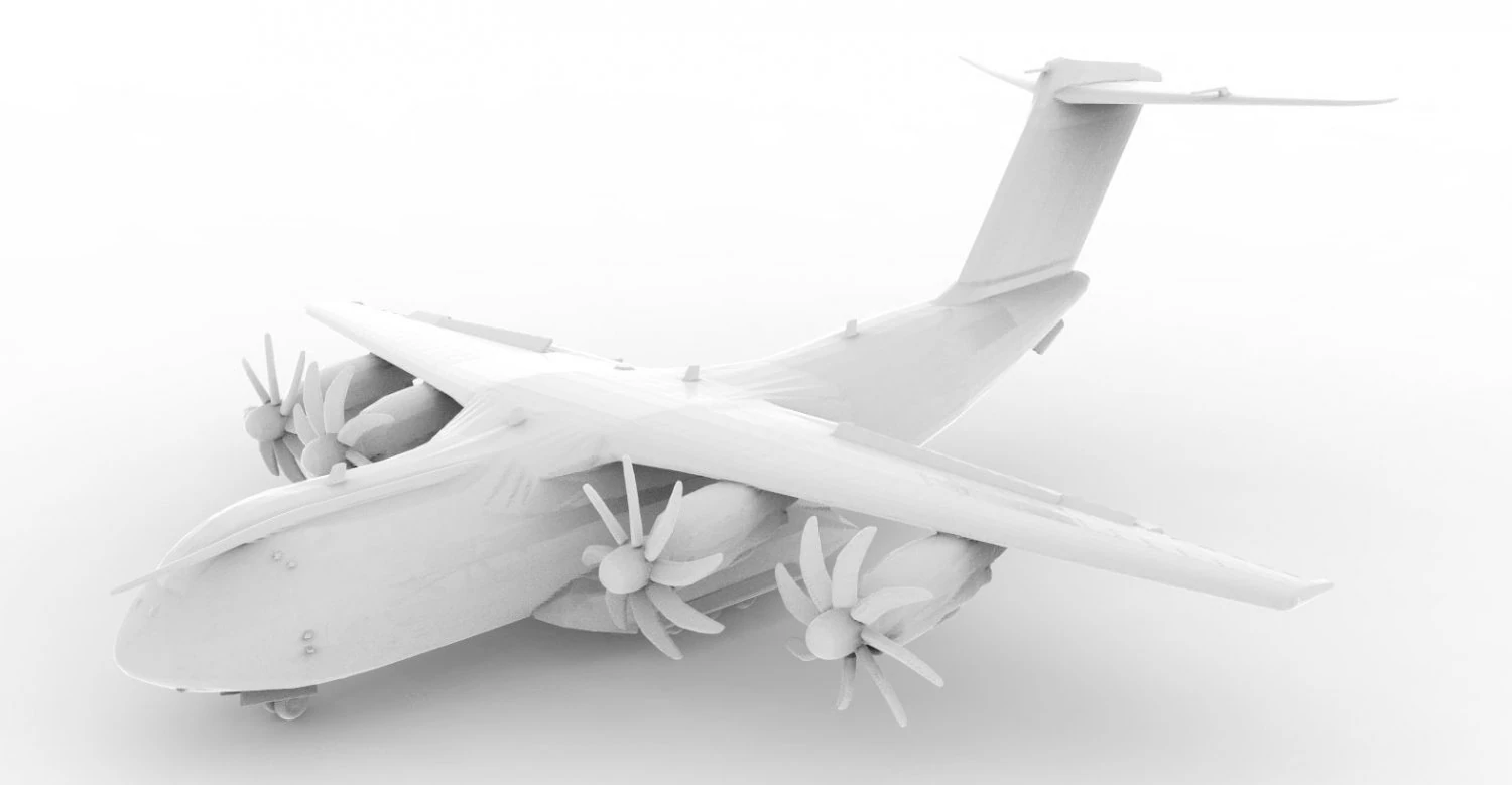 aircraft 16 3D Print Model .c4d .max .obj .3ds .fbx .stl .blend