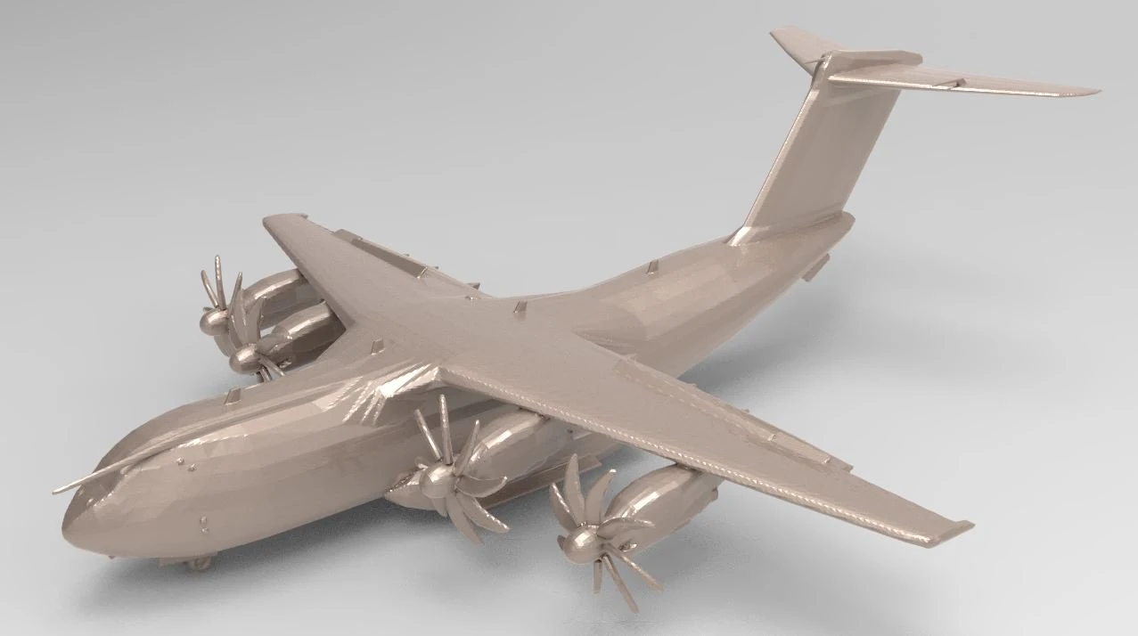 aircraft 21 3D Model .c4d .max .obj .3ds .fbx .stl .blend 