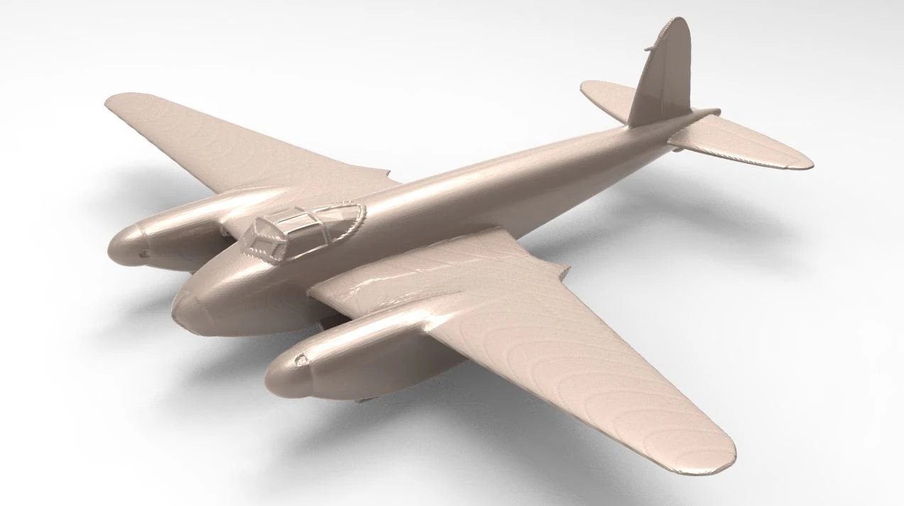 aircraft 35 3D Print Model .c4d .max .obj .3ds .fbx .stl .blend