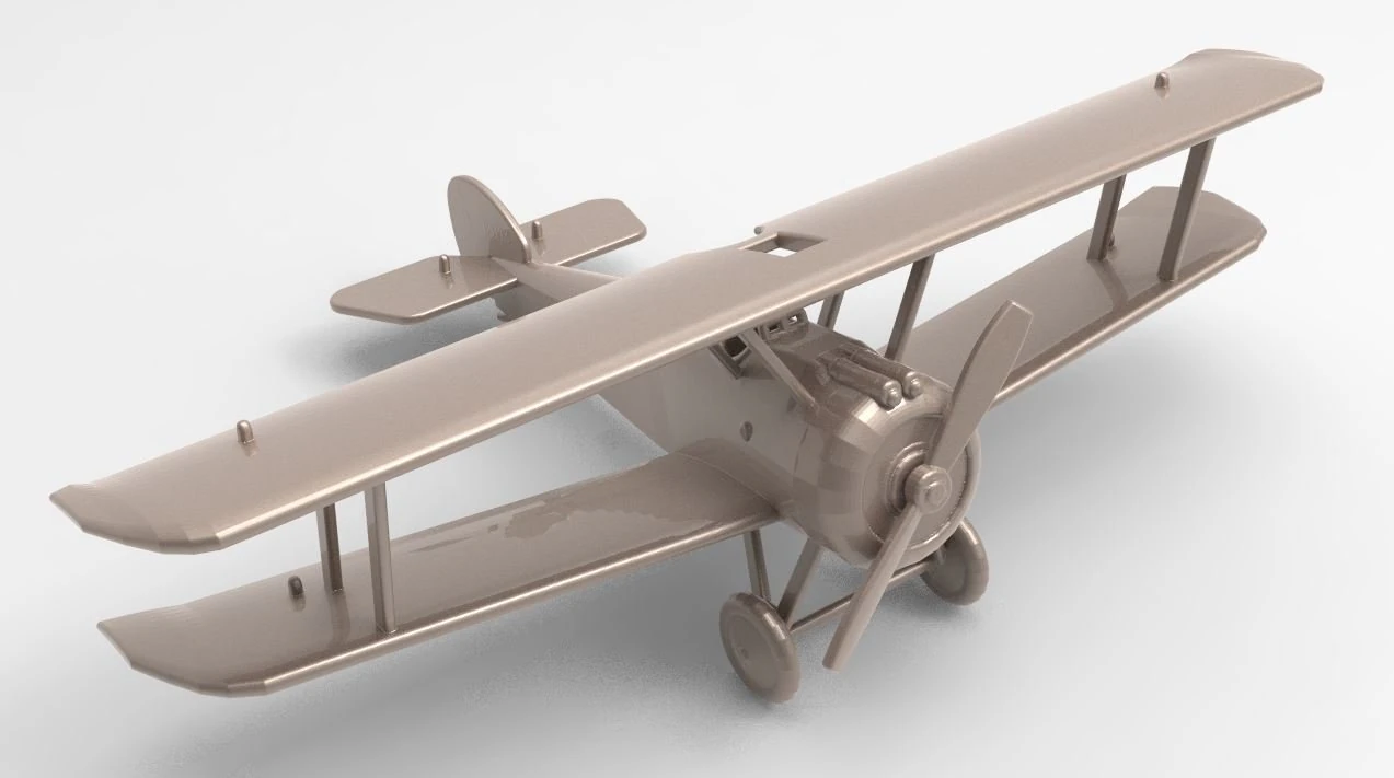 aircraft 37 3D Print Model .c4d .max .obj .3ds .fbx .stl .blend 