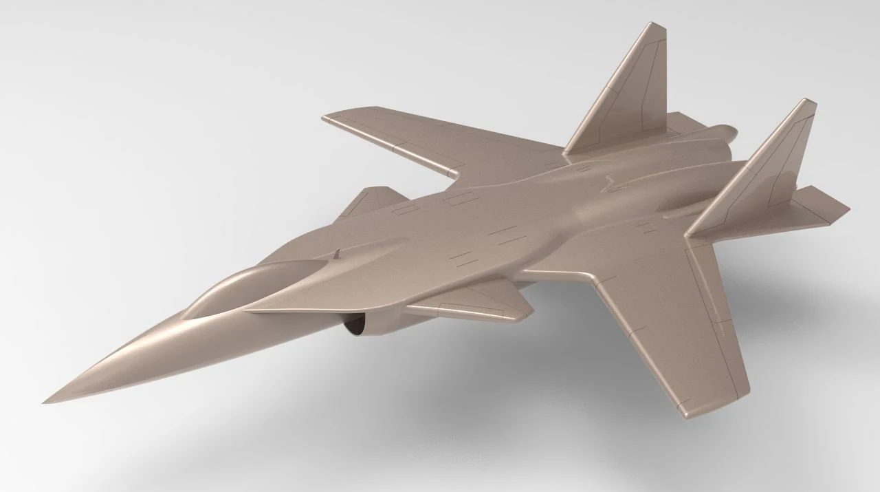 aircraft 38 3D Print Model .c4d .max .obj .3ds .fbx .stl .blend 