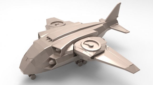 aircraft 40 3D Print Model .c4d .max .obj .3ds .fbx .stl .blend 