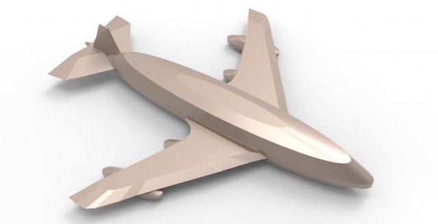 aircraft 43 3D Baskı Modeli .c4d .max .obj .3ds .fbx .stl .blend 