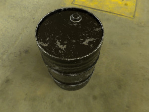 barrel 4 diffrent pbr texture Modello 3D