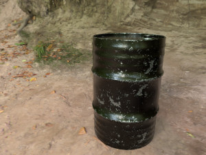 barrel 4 diffrent pbr texture Modello 3D