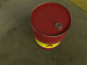 barrel 4 diffrent pbr texture Modello 3D