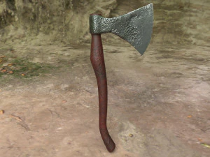 wooden axe 3D Model