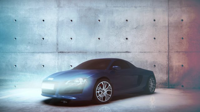 audi r8 v2010 3D Model .c4d .max .obj .3ds .fbx .stl .blend 