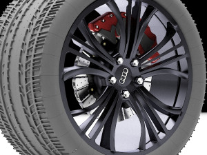 audi wheel rim 3D Model