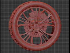 audi wheel rim Modello 3D