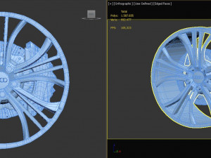 audi wheel rim Modello 3D