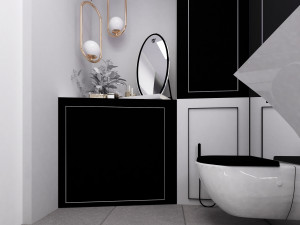 bath interior scene 3D Модель