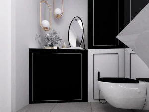 bath interior scene 3D Model