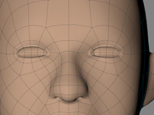 homem basemesh low poly personagem uv desembrulhado Modelo 3D