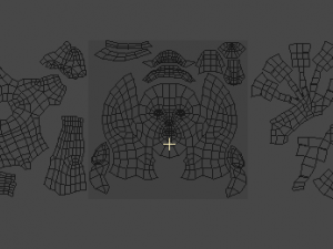 man basemesh low poly character uv unwrapped 3D Model