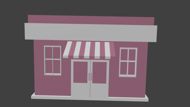 ice cream shop 3D 模型 .c4d .max .obj .3ds .fbx .stl .blend