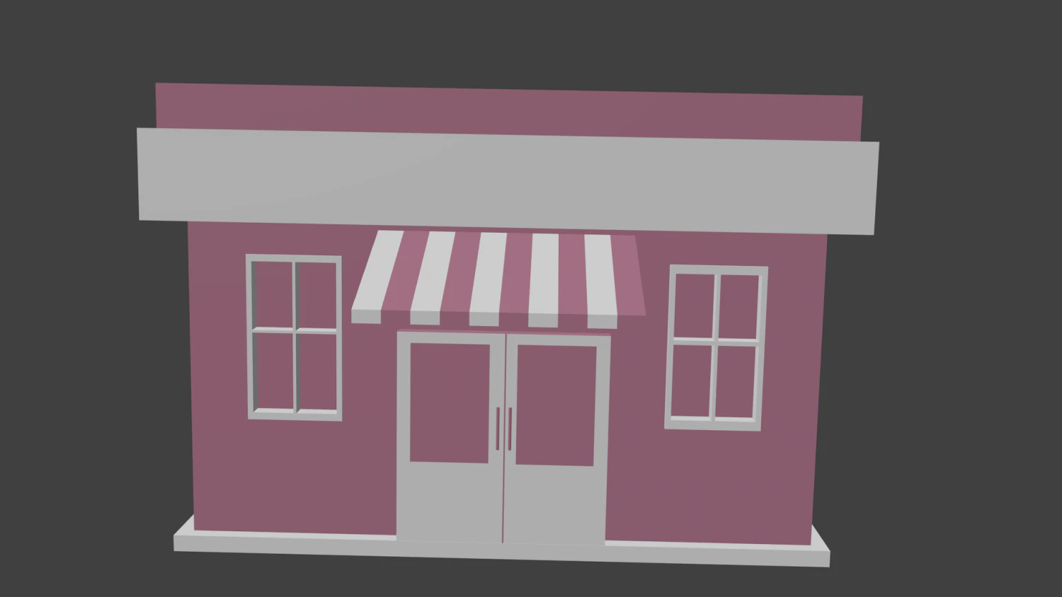 ice cream shop 3D Model .c4d .max .obj .3ds .fbx .stl .blend 