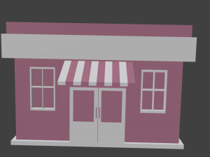 ice cream shop 3D मॉडल