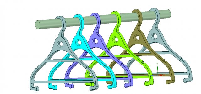 clothes hanger for real 3d printing and usufull in storage or wardrobe 3Dプリントモデル .c4d .max .obj .3ds .fbx .stl .blend 