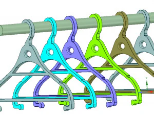 clothes hanger for real 3d printing and usufull in storage or wardrobe 3D Print Model