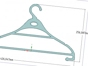 clothes hanger for real 3d printing and usufull in storage or wardrobe 3D Print Model