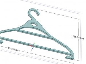 clothes hanger for real 3d printing and usufull in storage or wardrobe 3D Print Model