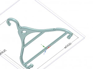 clothes hanger for real 3d printing and usufull in storage or wardrobe 3D Print Model