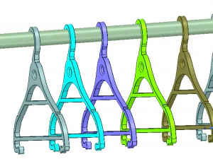 clothes hanger for real 3d printing and usufull in storage or wardrobe 3D Print Model