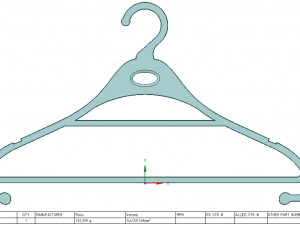 clothes hanger for real 3d printing and usufull in storage or wardrobe 3Dプリントモデル