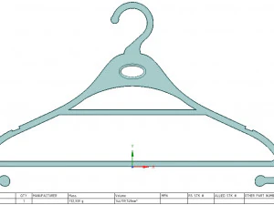 clothes hanger for real 3d printing and usufull in storage or wardrobe 3D Print Model