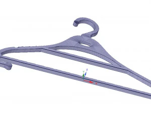 clothes hanger for real 3d printing and usufull in storage or wardrobe 3D Print Model