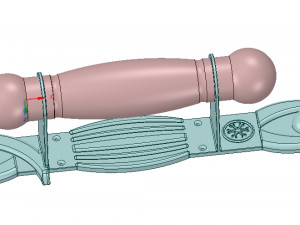 door knob ready printing and cnc-made 3D-Druckmodell